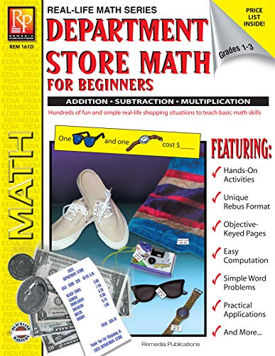DEPARTMENT STORE MATH FOR BEGINNERS (Real-Life Math Series) (English Edition)