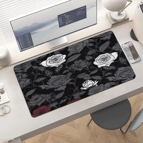 Rose Gothic Desk Mat Pad Mouse Grande Antideslizante miniatura 6