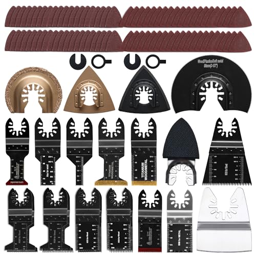 INMOZATA 102PCS Multi Tool Blade Oscillating Multi Tool Accessories
