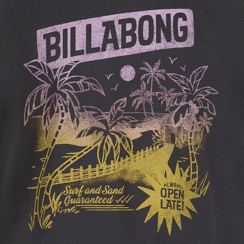 Image of Billabong Girls' Premium Short Sleeve Logo Graphic Tee, Crew Neck T-Shirt, Soft & Comfortable