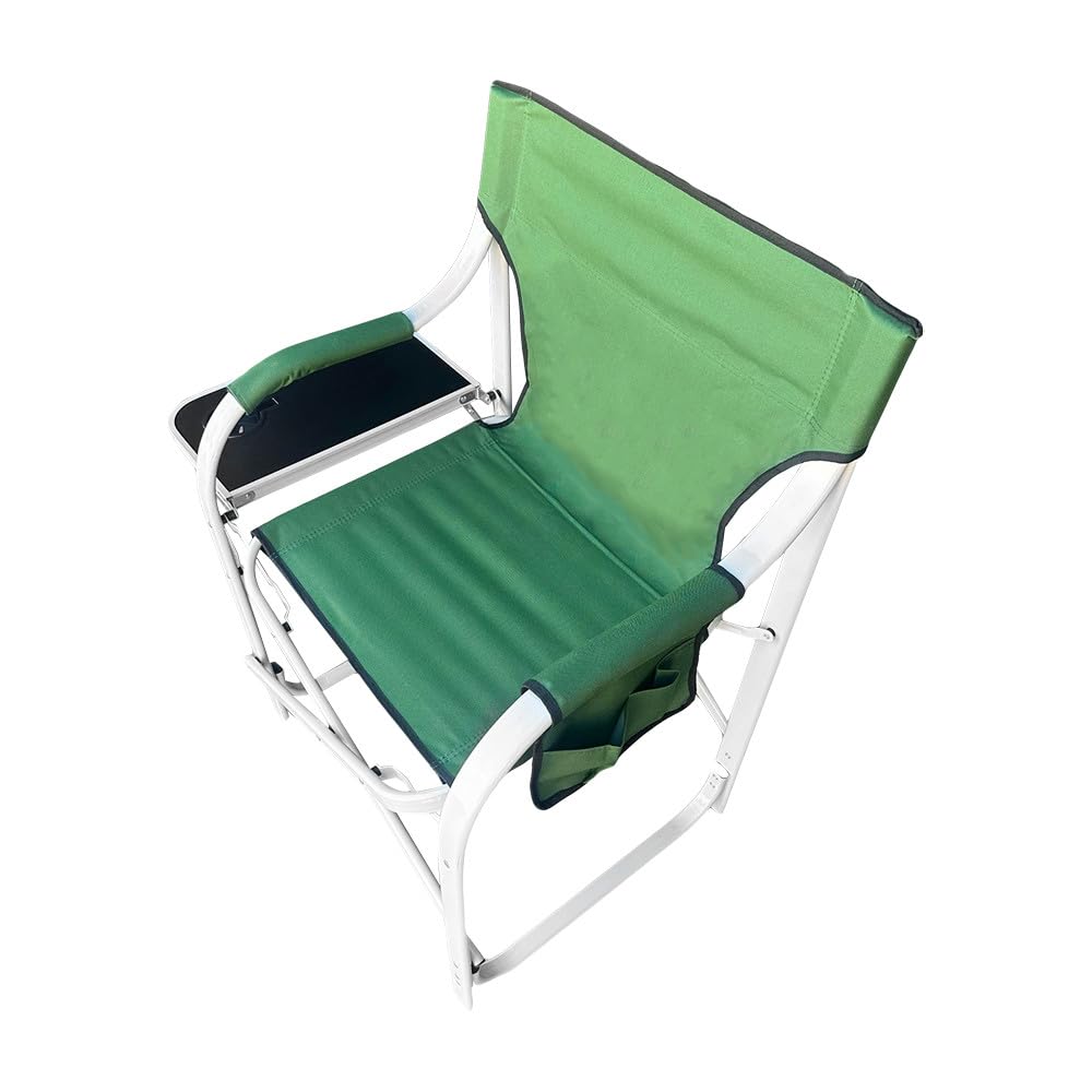 DBMIMPORTERS Folding Camping Chair W/Side Table, Portable Lightweight Director Chair 350 Lbs