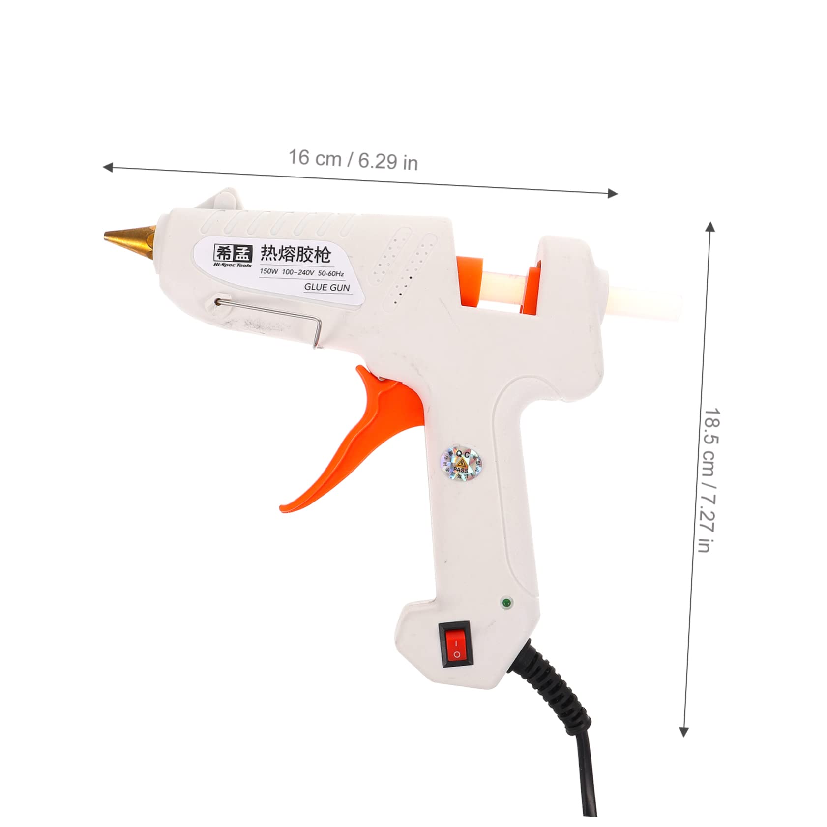 HOODANCOS Fine Tip Glue Set Reusable Battery-powered High-temperature Glue for Diy Crafts Us Plug