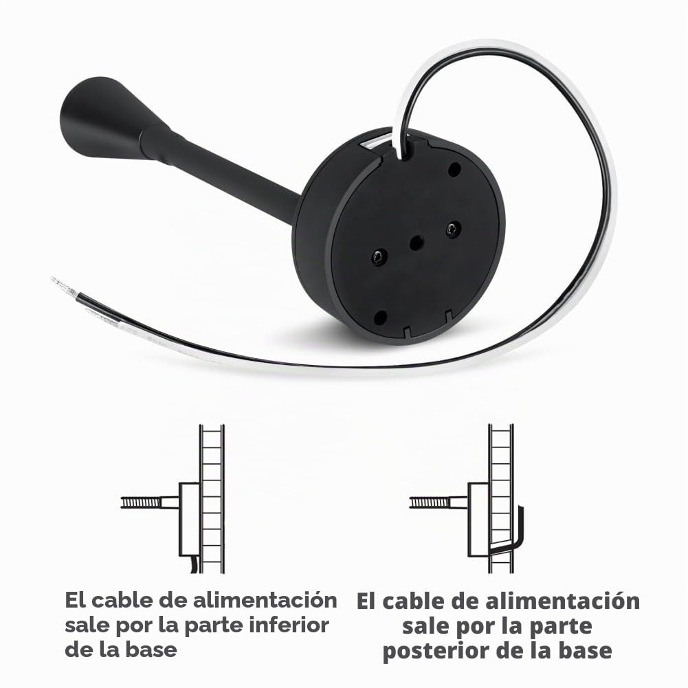 acegoo 2 x Lámpara de Lectura LED 12V Autocaravana Regulable Lámpara de Cama Cuello de Cisne Flexible 3200K DC 24V avec USB para Caravana Barco Camión Furgoneta Remolque Interior Montaje en Superficie