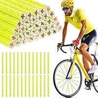Reflecteur Velo Rayon Réflecteurs De Rayons Pour Vélo BellaGesundheit - Lot De 36 - Visibilité 360° - Couleurs Assorties Catadioptre Velo