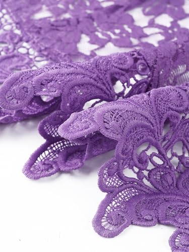 Image of Allegra K Floral Lace Shrugs for Women's Evening 3 /4 Sleeves Formal Elegant Bolero Cardigan