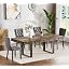 Rustic Brown Table + Grey Chairs