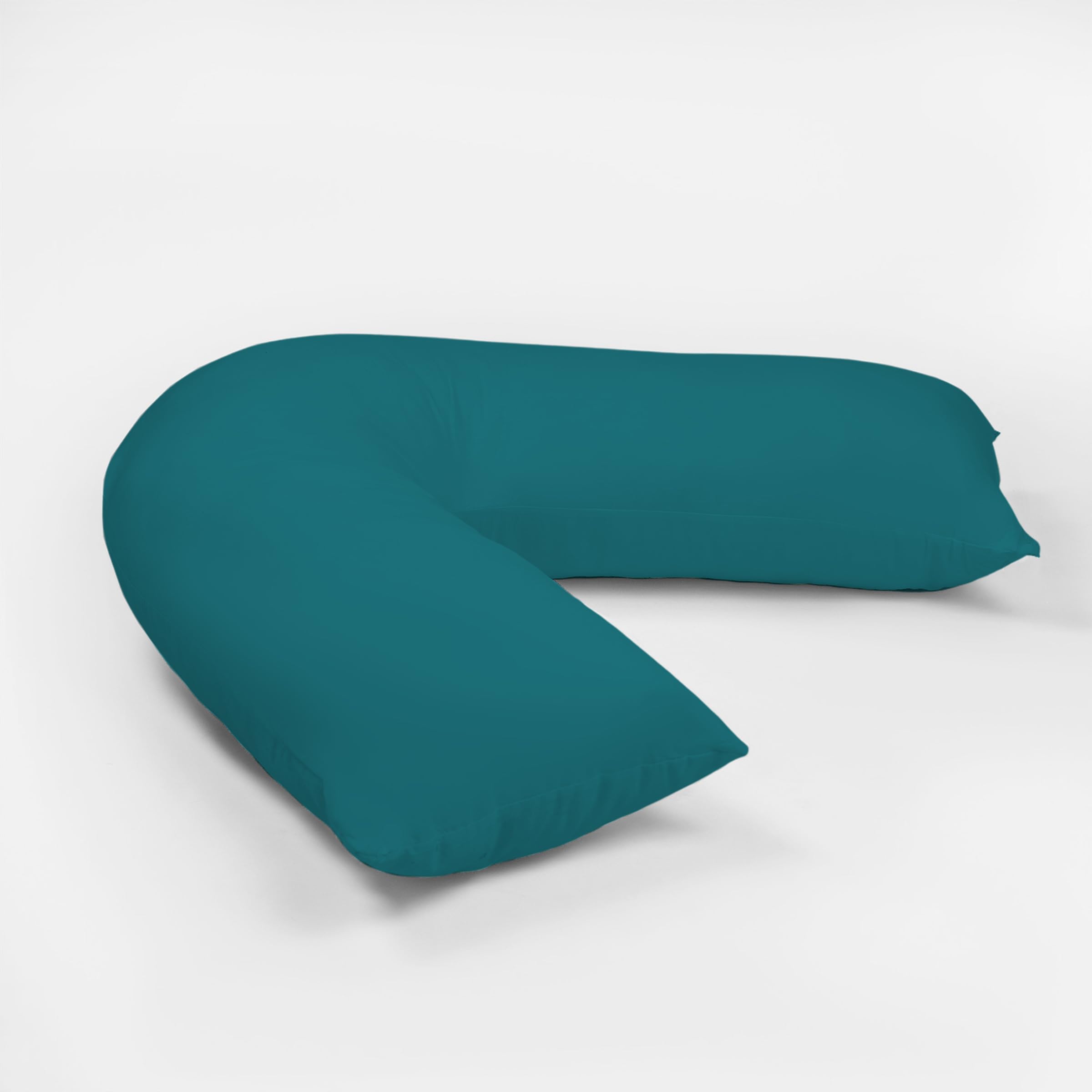 Rohi Orthopaedic V Pillow with Pillowcase – Ideal for Nursing, Pregnancy, and Back Support – Breathable & Hypoallergenic V Shaped Pillows with Complementary V Pillowcase (Teal)