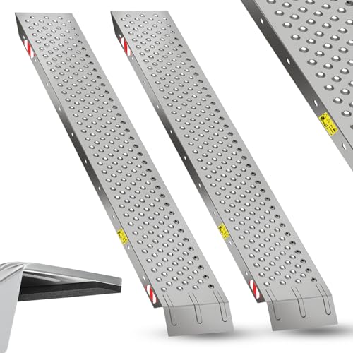 Belko® 2X Auffahrrampe 400kg Tragkraft | 160x23cm | Nicht klappbar | Verzinkter Stahl | rutschfest perforiert | PKW Auto Motorrad Quad ATV Anhänger Laderampe Verladeschiene Auffahrschiene Rampe Belko® 2X Auffahrrampe 400kg Tragkraft | 160x23cm | Nicht klappbar | Verzinkter Stahl | rutschfest perforiert | PKW Auto Motorrad Quad ATV Anhänger Laderampe Verladeschiene Auffahrschiene Rampe