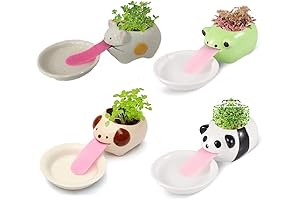 4Pcs Self Watering Planter: Bring Animal Friends to Your Green Oasis