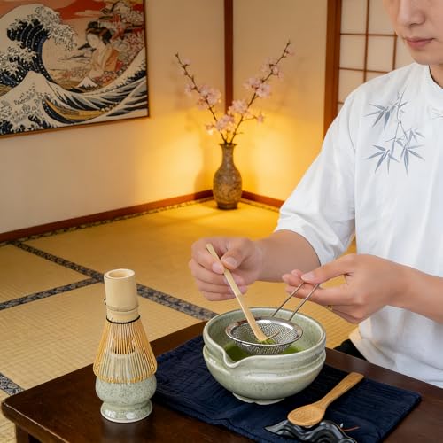 Cérémonie traditionnelle du thé avec ce coffret cadeau matcha unique - 5