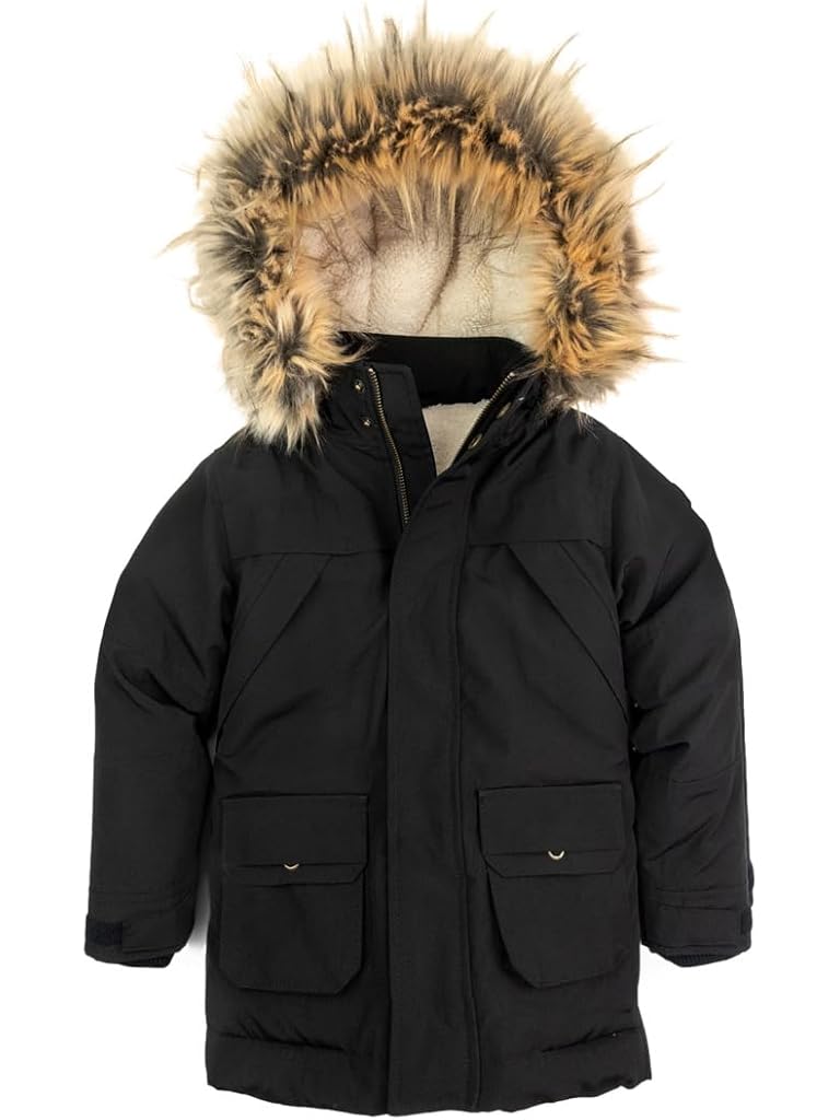 Black Appaman Denali Down Coat (Toddler/Little Kid/Big Kid)