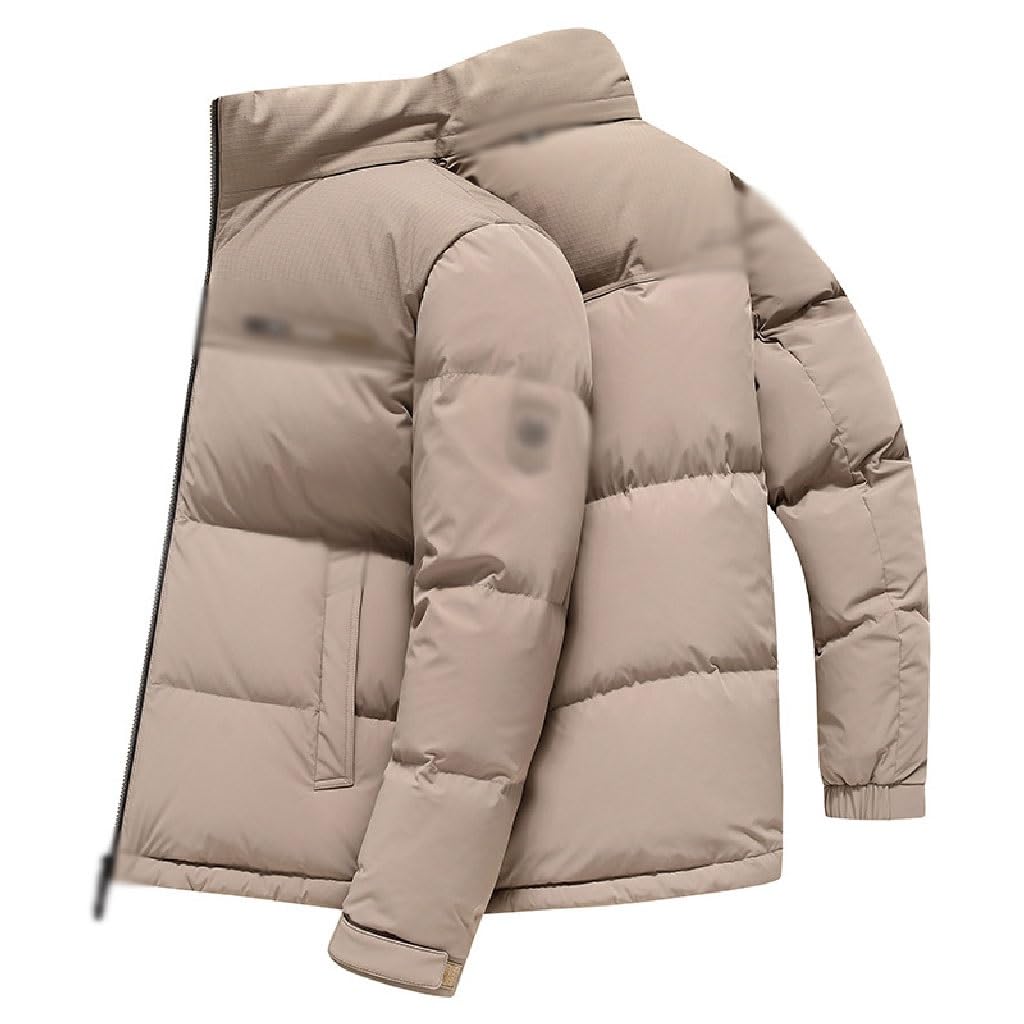 Doudoune à col montant homme JFDBGU manteau d'hiver chaud noir taille 180