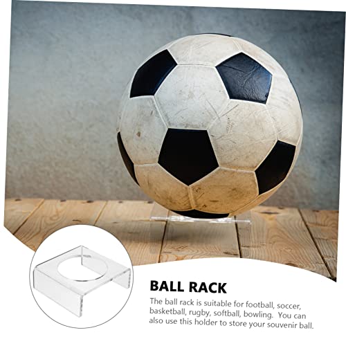 VANZACK 4 Peças Suporte De Bola De Acrílico Suporte De Boliche Exibição De Futebol Suporte De Chute