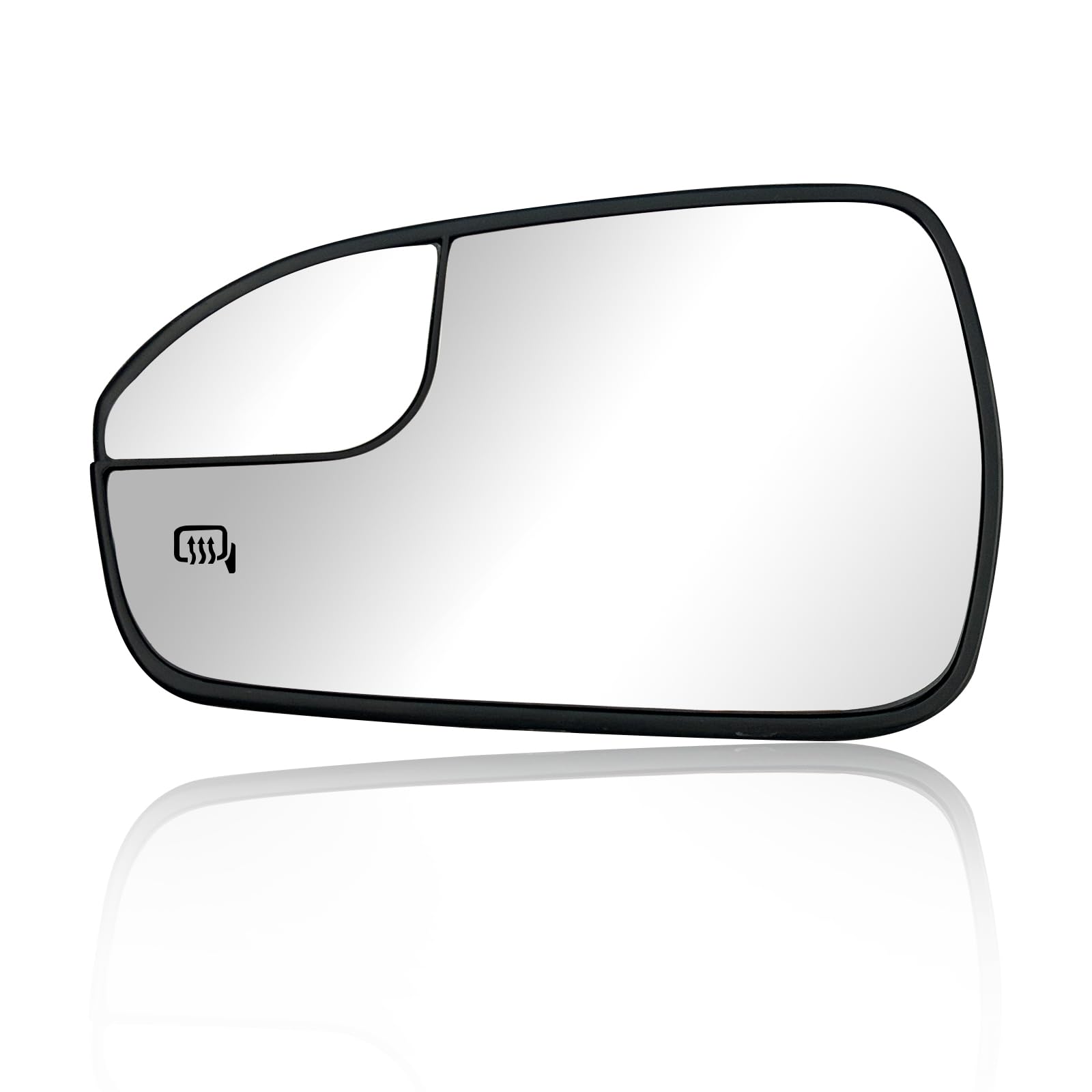 Driver Left Side Heated Exterior Mirror Glass Replacement Compatible with 2013-2020 Ford Fusion (Driver Left)
