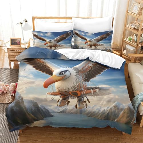 Lit chauve-souris 3D housse de couette microfibre 200x200cm
