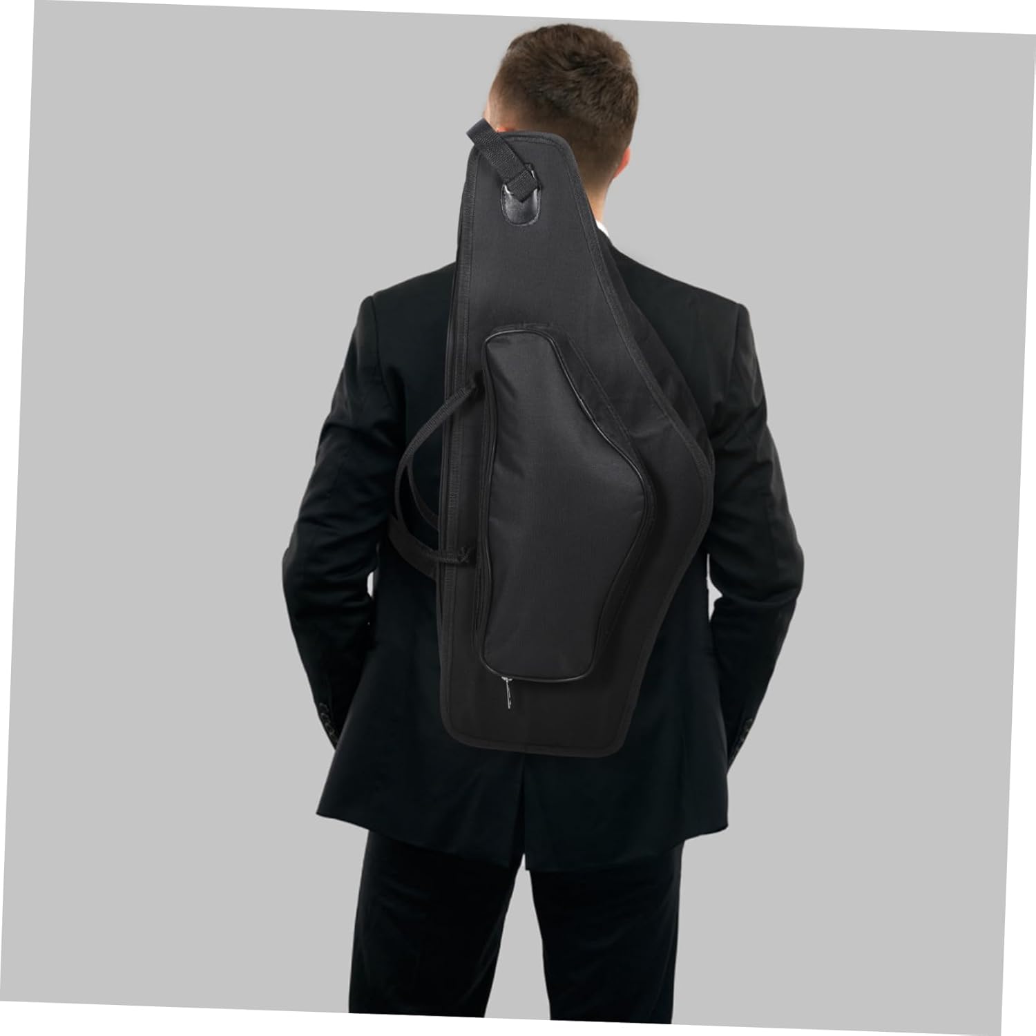 Portable Alto Saxophone Case Thickened Shockproof Design Shoulder Straps and Convenient Carrying Handle Sax Storage Bag for School Concerts and Travel