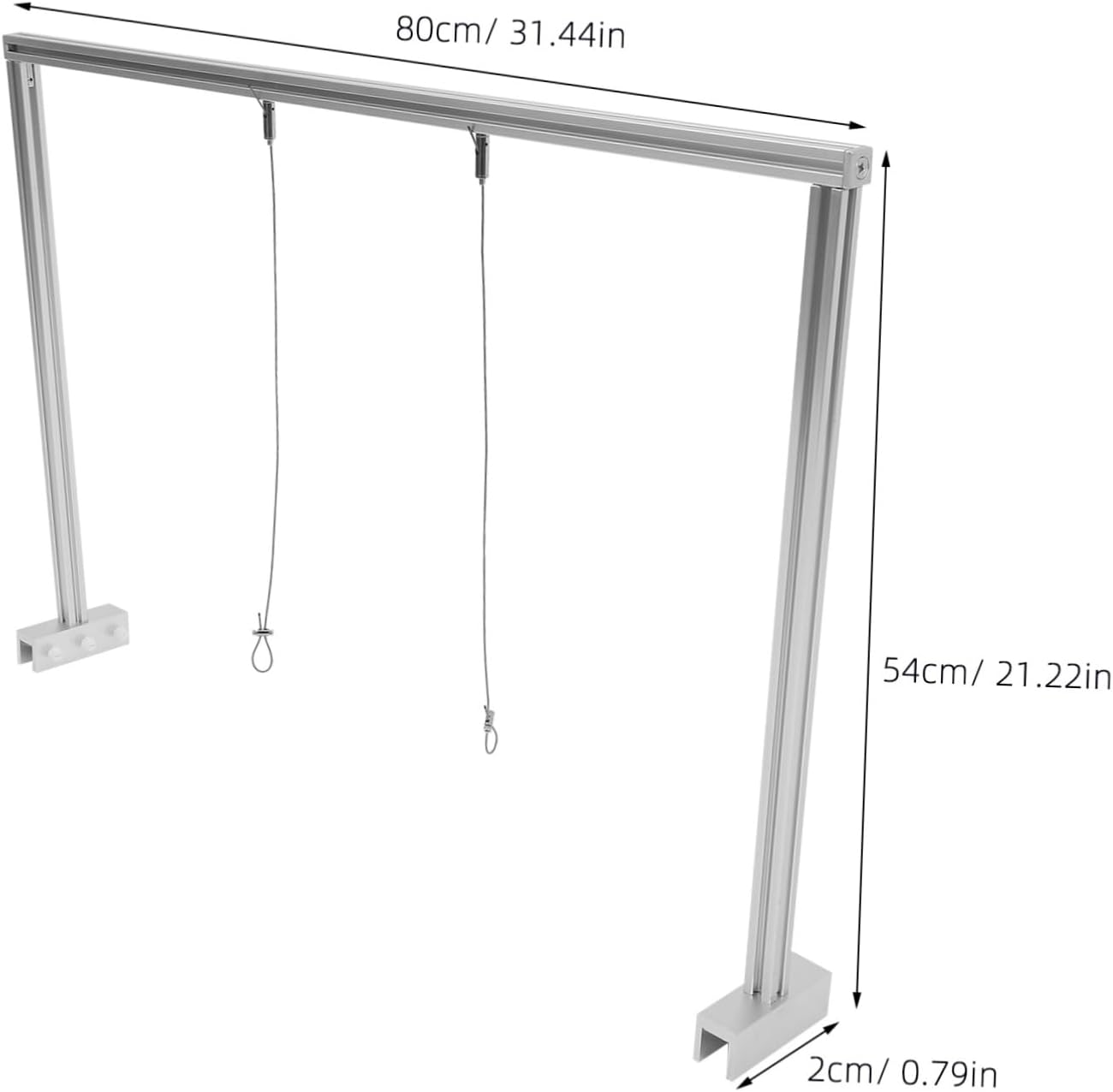 1set Aluminum Alloy Hanging Bracket for Aquariums Fish Tank Light Rack Sturdy and Lightweight Suitable for Aquatic Plant Lighting