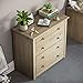 Vida Designs Panama 4 Drawer Chest Solid Pine Wood, Bedroom furniture, Waxed Oak Finish