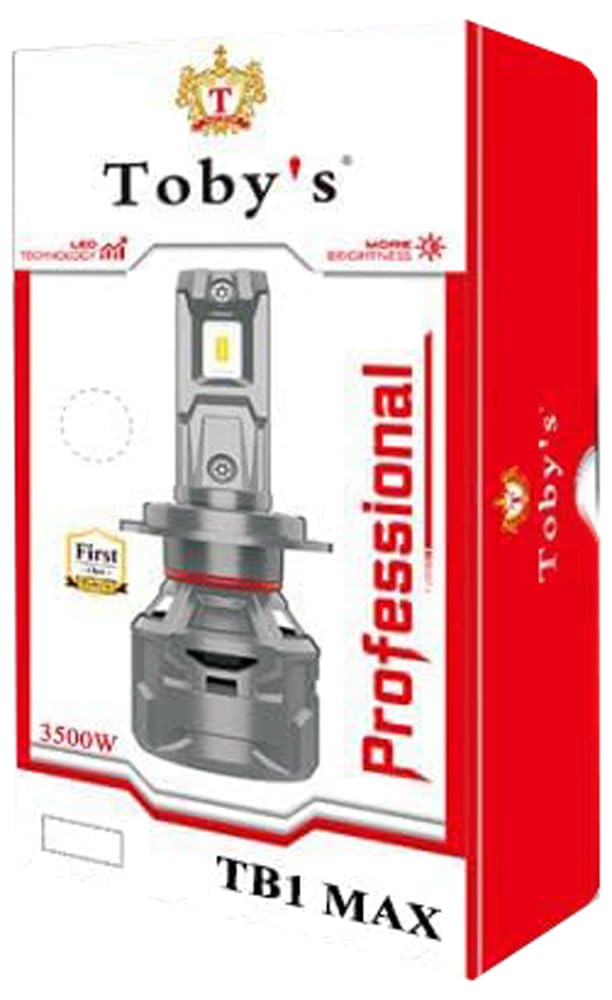 Toby’s TB1 MAX 9006 2 Pieces 60W/Pair Original Tested LED Headlight Bulb Assembly 6000 Lumens 30W/Piece Xtreme Bright With Color Temperature 6500K
