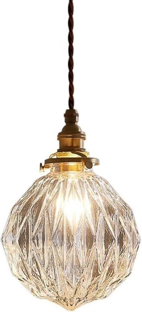 Colgante Globo Cristal lámpara de pared y techo latón para isla cocina decorativa