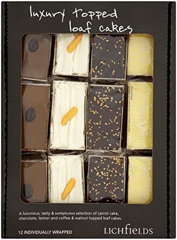 Lichfields 12 Luxury Topped Loaf Cakes (Pack of 12 x Sgl)