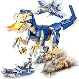HOGOKIDS Dinosaurs Building Blocks Set - 368 Pieces Dinosaur Figures Building Kit 3 IN 1 Velocirapto