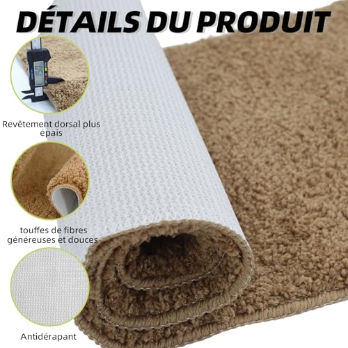 Tapis de douche d'angle lavable pour sécuriser les sols glissants