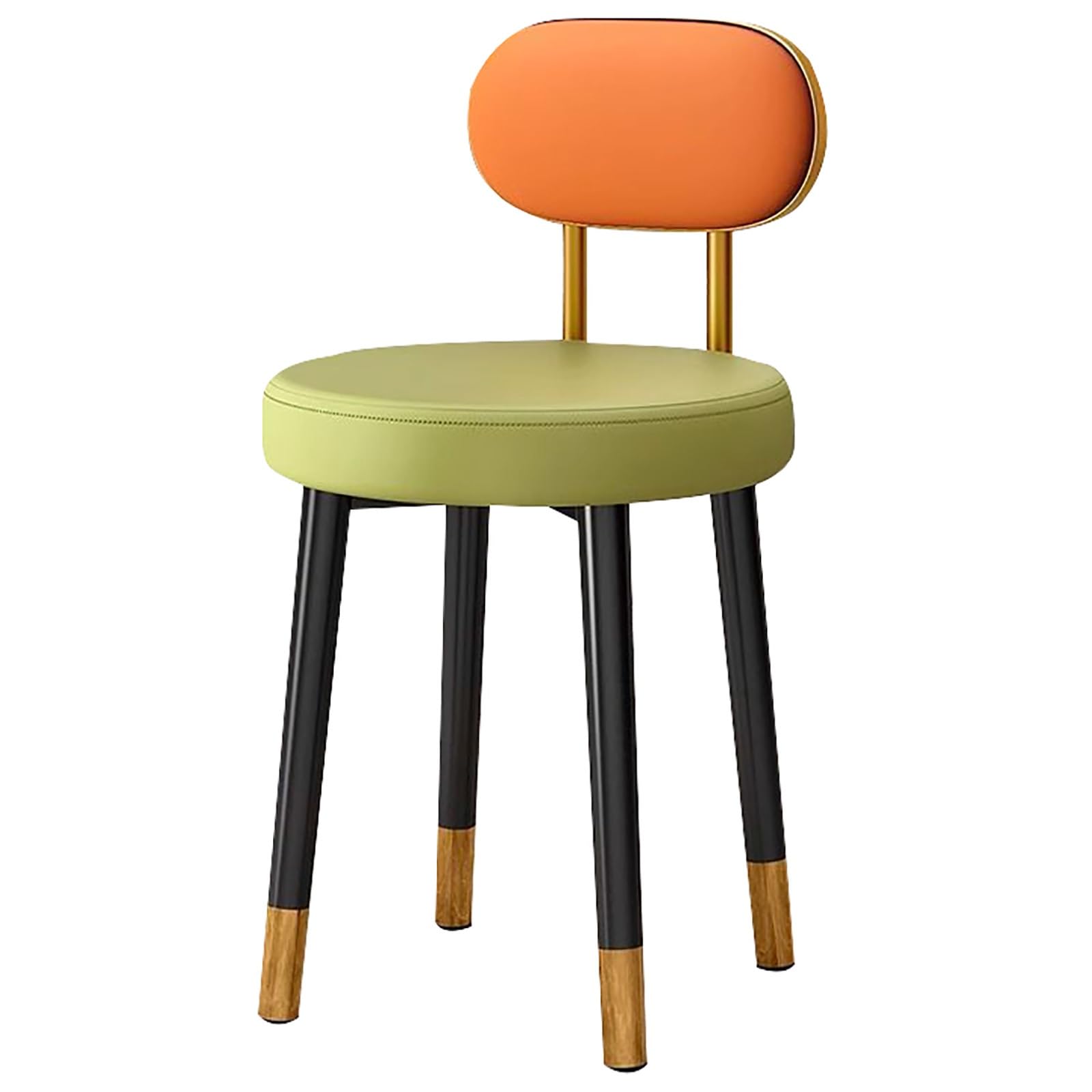 Tabouret de coiffeuse chic en latex et acier pour une chambre elegante