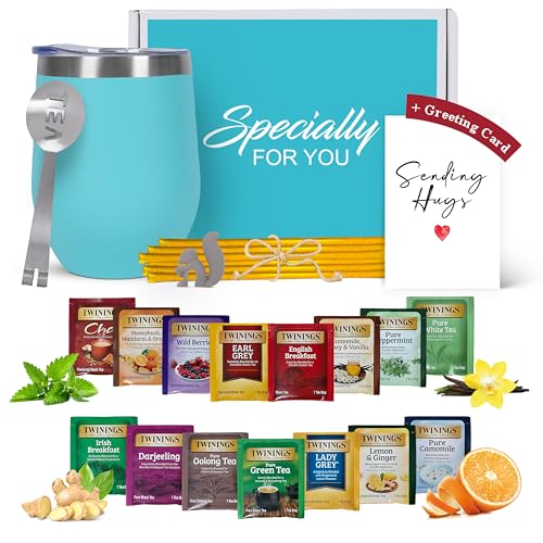 Gift Set for Tea Lovers Get Well Care Package with Sampler (Sending Hug Card)