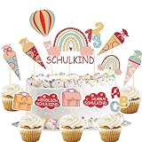 【Einschulung Tortendeko】vorbreiten Sie eine Einschulung Kuchen für Schulkind? Mit schönen, hochwertigen Dekorationen für die Einschulungstorte werden Ihre Torten zu einer Hingucker gemacht!