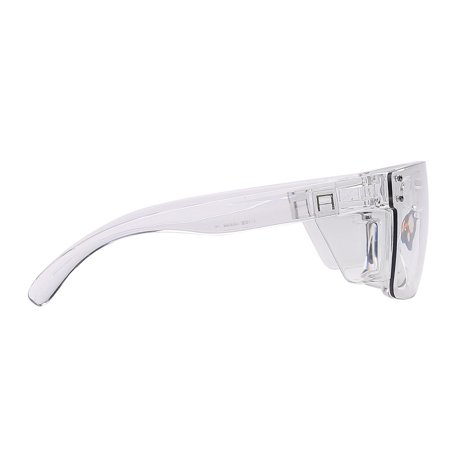 UV400Transition - Gafas de seguridad fotocromáticas de transición con lentes de color gris claro a oscuro, marco de estilo envolvente aprobado por ANSI Z87