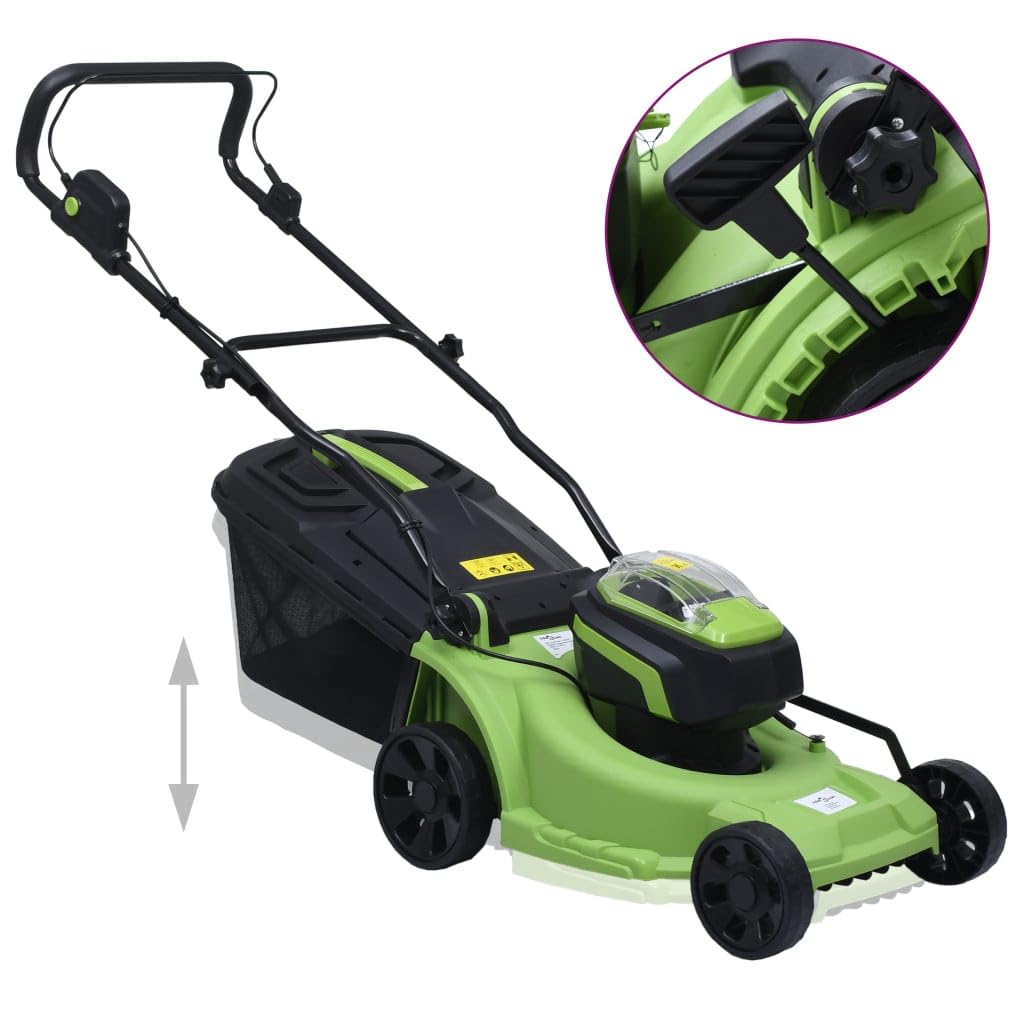 Genérico Cortacésped sin Cables con Dos baterías 20V 2000 mAh Li-Ion,Casa y jardín,Jardín,Maquinaria de jardinería,Cortacéspedes,Cortacéspedes de Empuje,145791