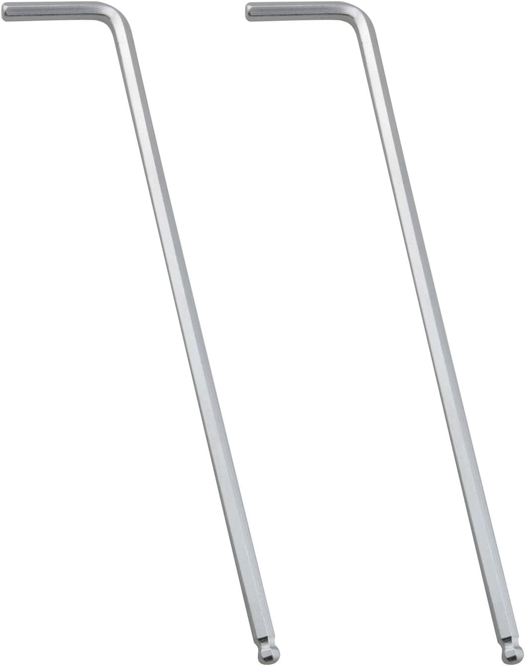 2PCS 1/8'' Internal Hexagonal Ball End Hex Key Allen Wrench L Shaped Long Arm Repairing Tool