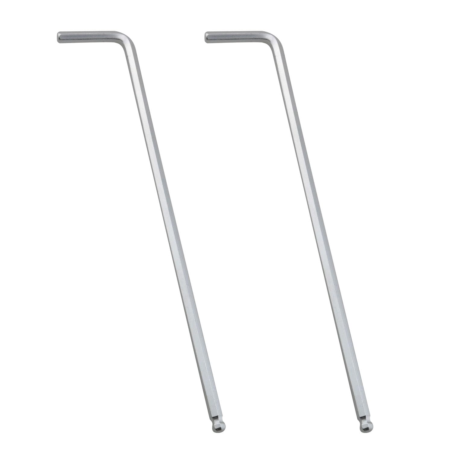 2 llaves hexagonales internas de 1/8 pulgadas con extremo de bola hexagonal, llave Allen en forma de L, herramienta de reparación de brazo largo, llave hexagonal en forma de L