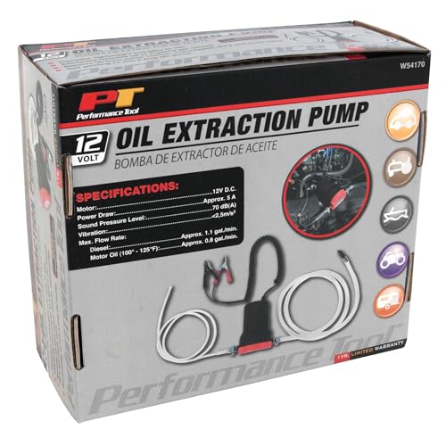 Performance Tool W54170 Oil Change Pump Extractor 12V 80W Oil Extractor Pump Diesel Fluid Transfer Pump thumb #7