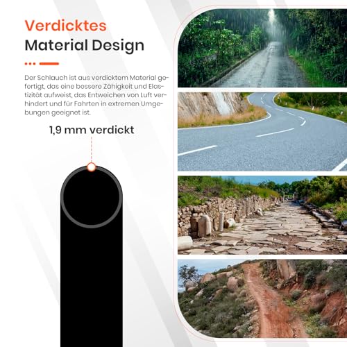 D8L 10x2.5 Ersatz-Innenschläuche mit 90 Grad für Nanrobot D4 Plus D6+ Gotrax Gmax Ultra Mantis 10 Pro SE Kugoo M4 Zero 10X VSETT Scooter 2PCS