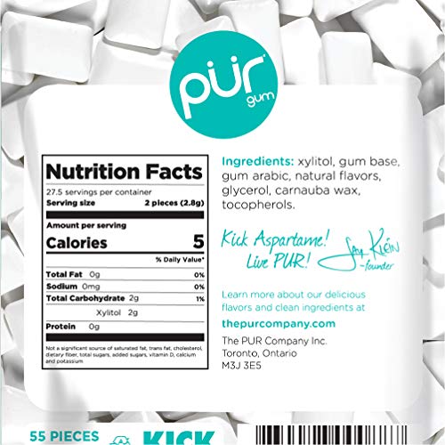 Pur Gum, Wintergreen Mint, 2.72-Ounce, 2 Pack - image 3
