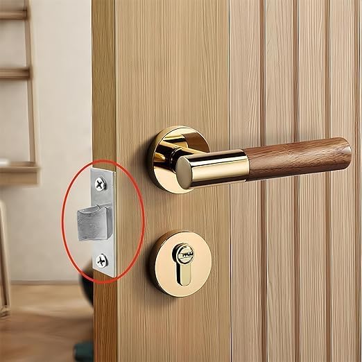 Bathroom Door Latch Tubular Mortice Stainless Steel 30mm Flat Sprung Lever with Strike Plate 2 Pcs