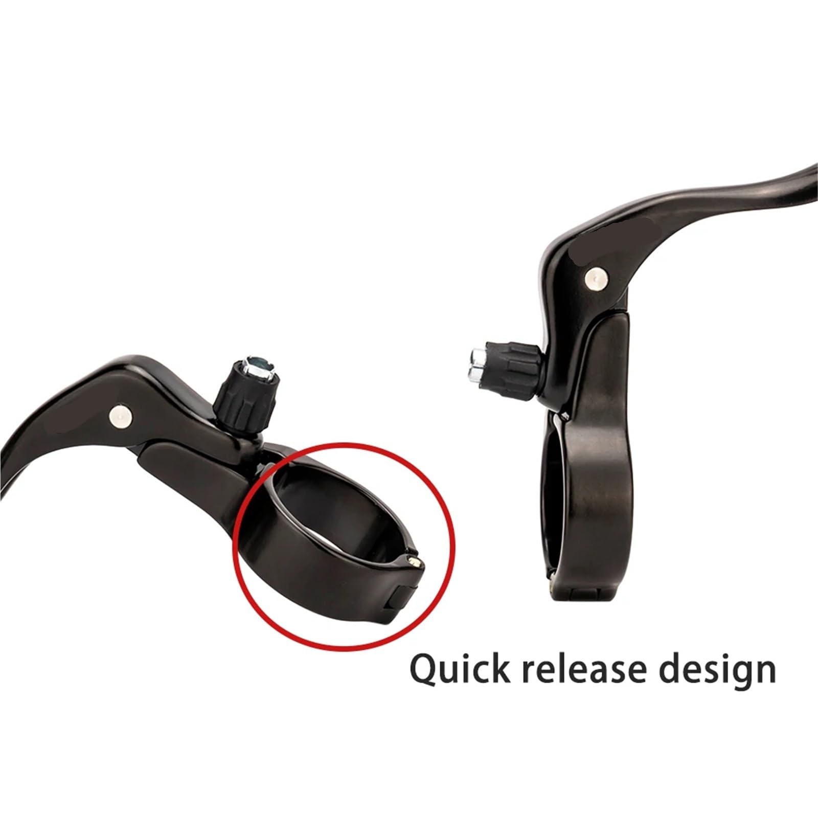 Leva Freno Bici Leva Freno Bici da Corsa, Leva Freno a V a sgancio rapido for Bici da Corsa a Scatto Fisso, for Manubrio da 22,2 a 31,8 mm(31.8mm And Wire)