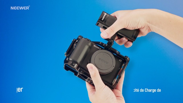 Poignée Latérale NATO Neewer - Dégagement Rapide - Ergonomique - Pour Appareil Photo Et Caméra - Compatible ARRI - Filetage 6,35 Mm Et 9,5 Mm