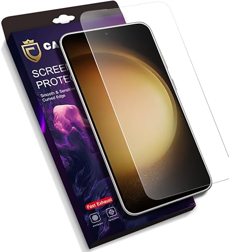 Miniatura 4 de Caselefy HD Clear 9H Anti Scratch Ultra Fuerte Antihuellas Protector De Pantalla De Vidrio Templado Para Samsung S23 (1 Pack)