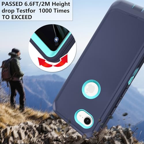 Coque iPhone 16e antichoc Asuwish avec protection écran bleu - 6