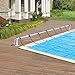 [en.casa] Pool Aufrollvorrichtung Oliveti 147-555 cm verstellbar Aufrollsystem mit Schiebern Aufroller für Solarplanen Poolplanen Aluminium