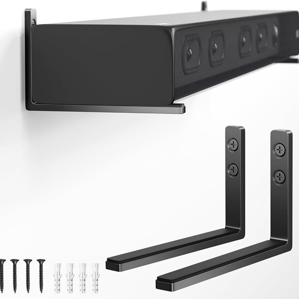 Uchwyt ścienny soundbar z regulowaną głębokością do stylowych wnętrz