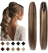 SEGO Claw Clip Ponytail Extension Human Hair Clip in Ponytail Hair Extensions Pony Tails Hair Ext...
