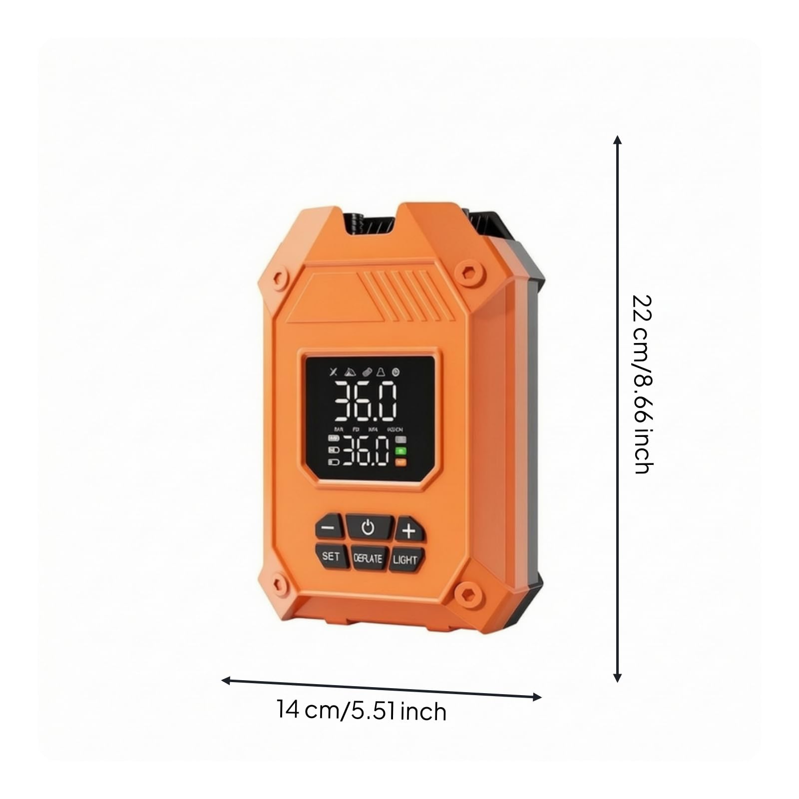 Inflador Portátil con Pantalla Digital Bomba Eléctrica Multiusos Bomba con Boquillas para Playa