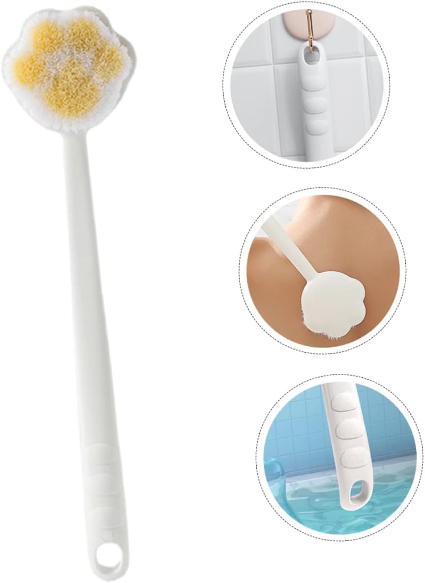 VICASKY Long Handle Exfoliating Back Scrubber for Body Brush for Gentle Cleaning Convenient Bath Brush for Maximum Comfort and Easy Use