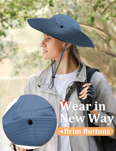 Sombrero de playa para mujer con protección UPF 50+ miniatura 4