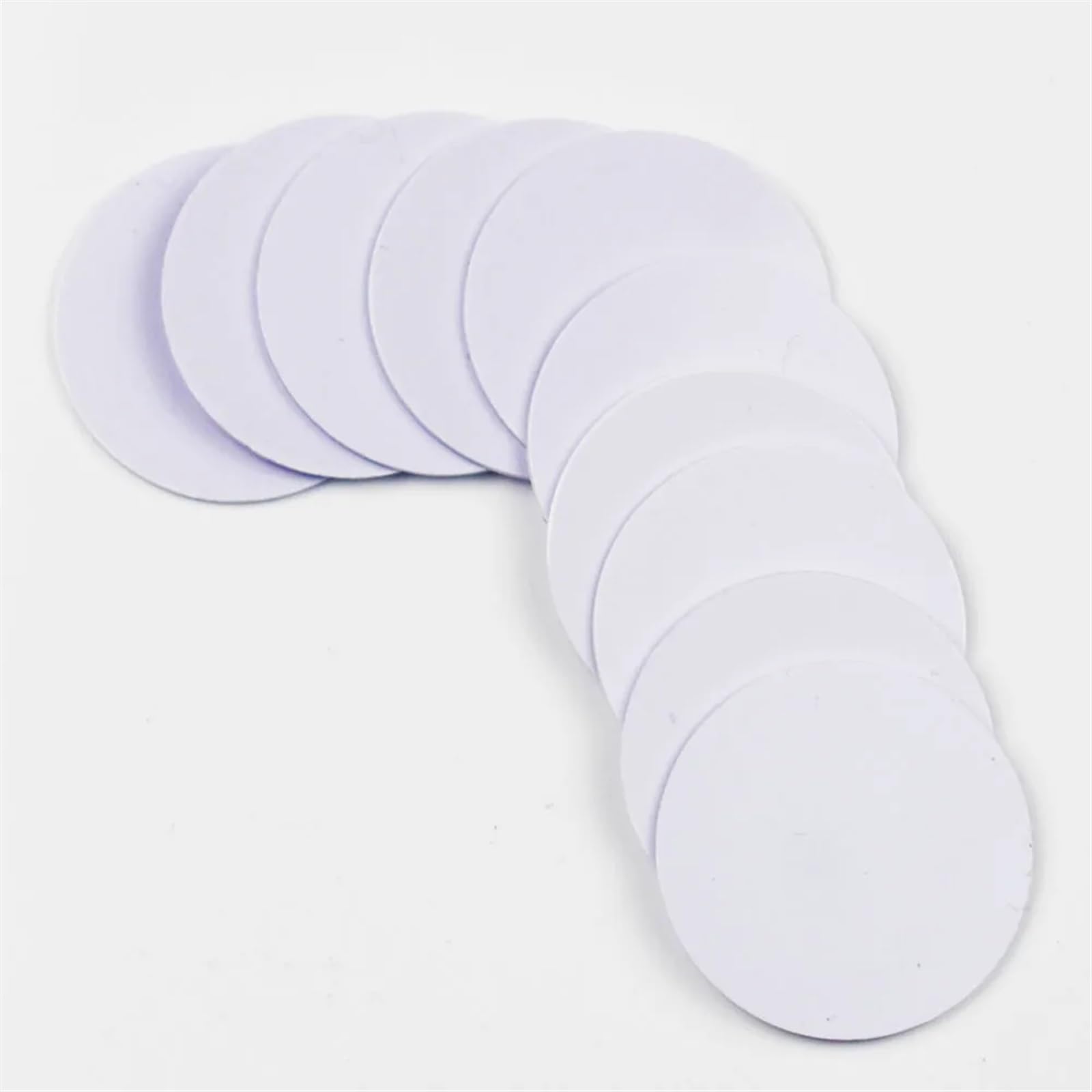 5/10 sztuk/partia EM4305 T5577 Duplicate RFID 125 Khz 25 mm PVC Clone Copy Rewritable Writable Coin Tag Card (10 szt.)