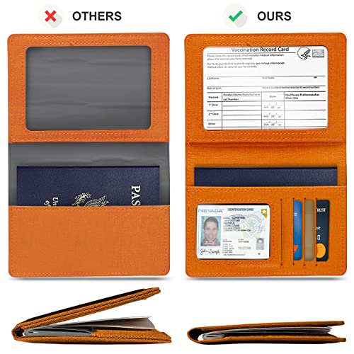 Image of Vaccination Passport Holder, Yellow&Green, 2pack